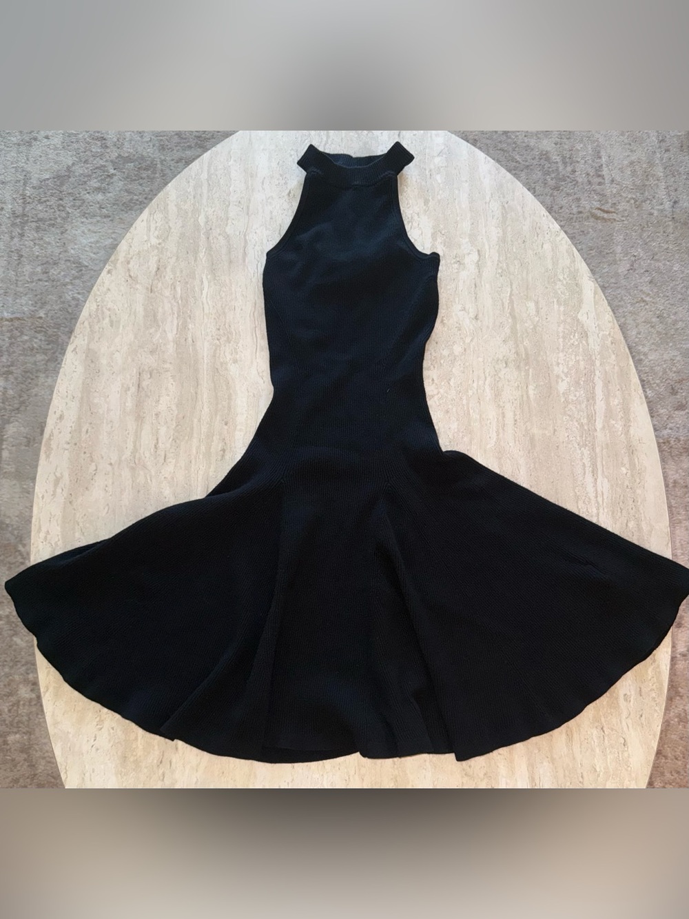 All Saints Black Halter Dress
